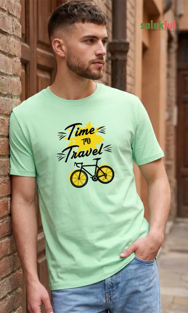 Time to Travel Man Graphic T-shirt - Stylish & Comfortable Travel Tee for Men - Perfect for Adventurers