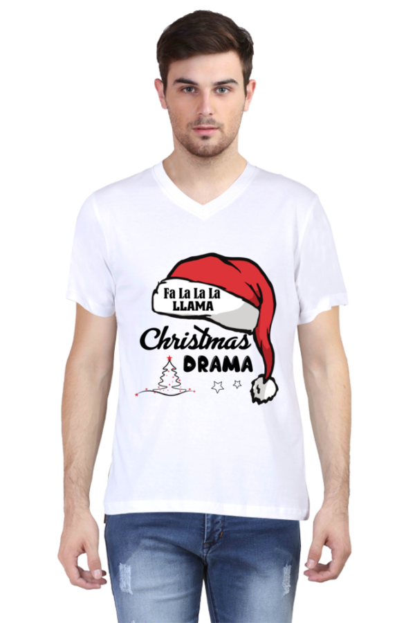 Christmas v- neck t-shirt