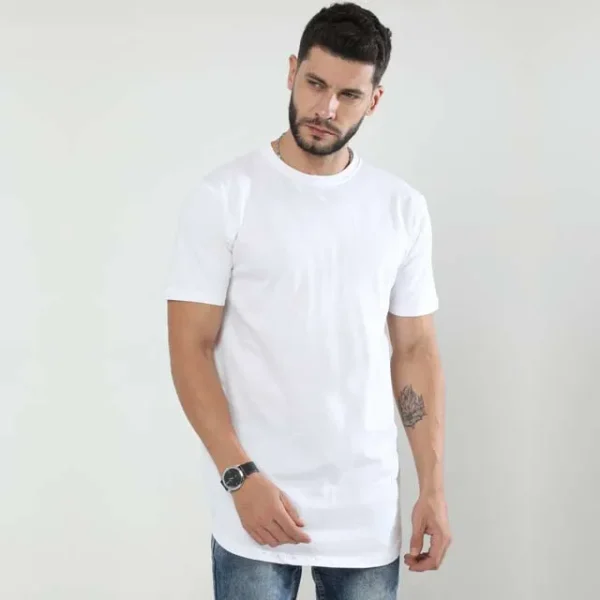 Longline Curved Man T-Shirt