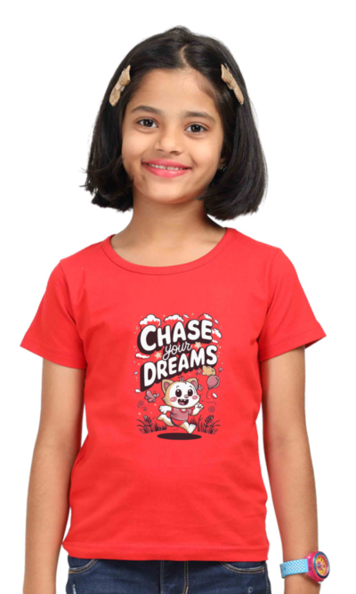 Chase Your Dreams Girls Graphic T-shirt