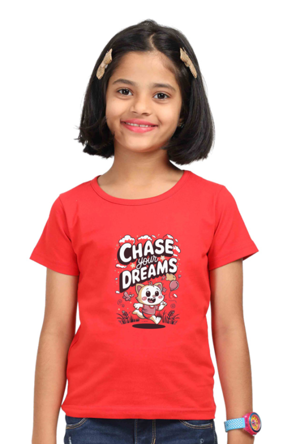 Chase Your Dreams Girls Graphic T-shirt