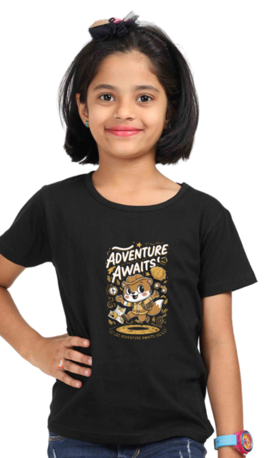 Adventure Awaits You Girls Graphic T-shirt