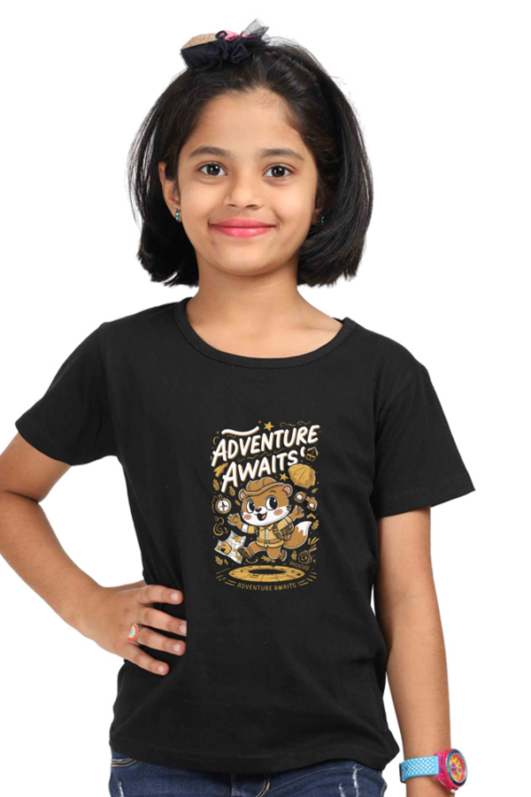 Adventure Awaits You Girls Graphic T-shirt