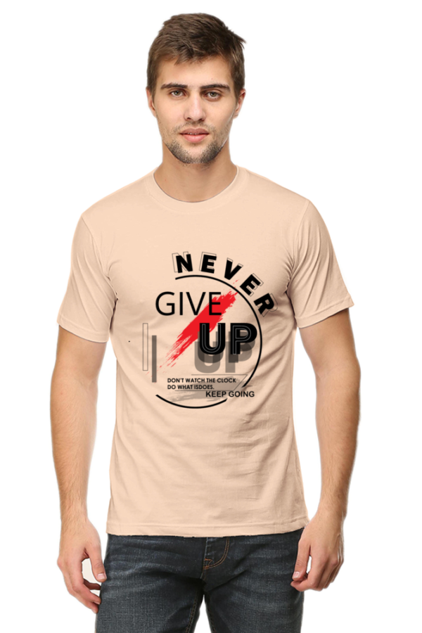 Never Give Up Man Graphic T-shirt