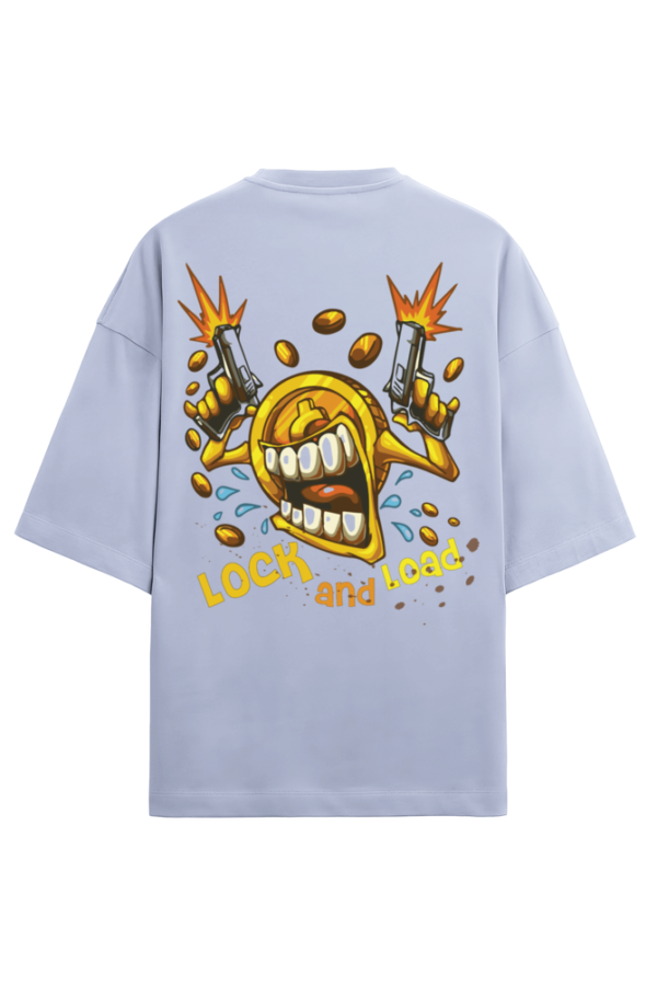 Lock And Load Oversized Graphic T-Shirt - Gear Up with Confidence!