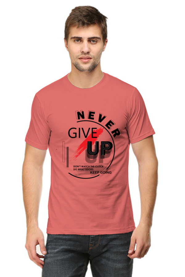 Never Give Up Man Graphic T-shirt