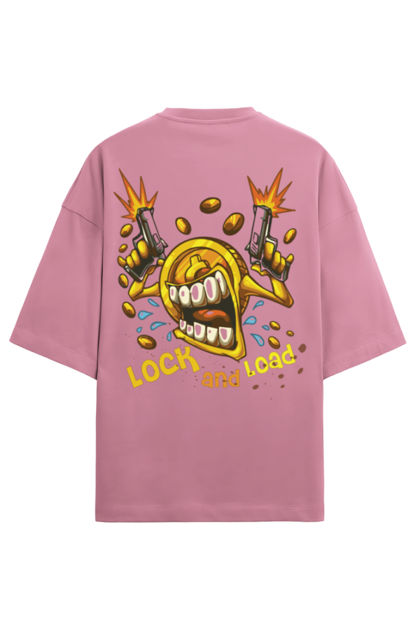 Lock And Load Oversized Graphic T-Shirt - Gear Up with Confidence!