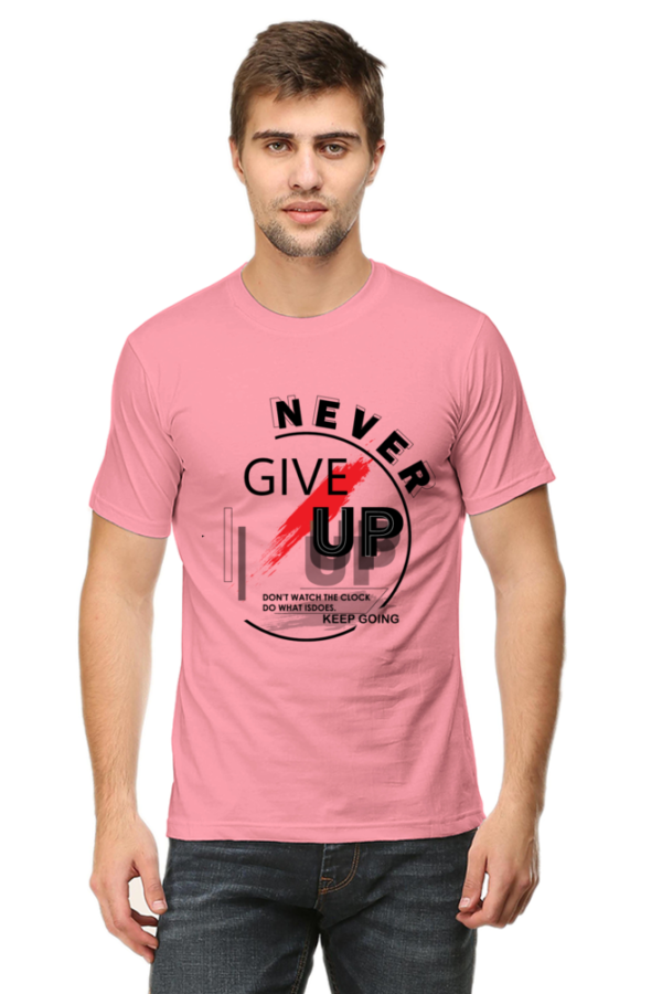 Never Give Up Man Graphic T-shirt