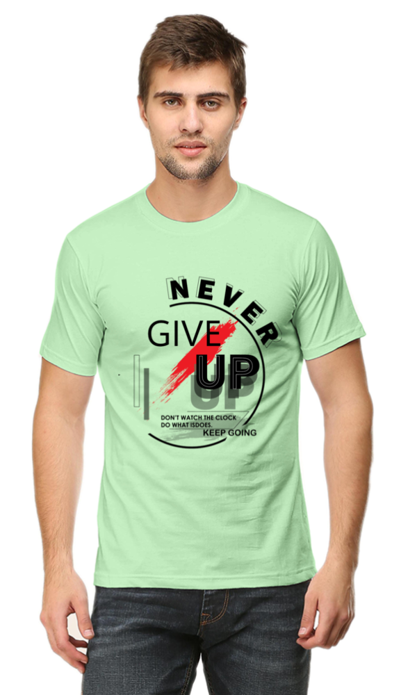 Never Give Up Man Graphic T-shirt