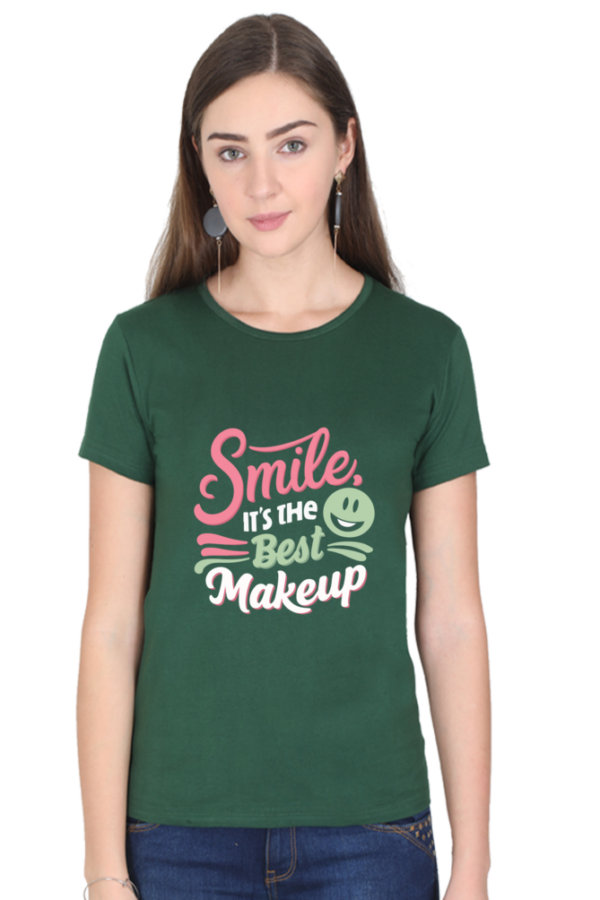 Smile is the Best Makeup Women Graphic T-shirt