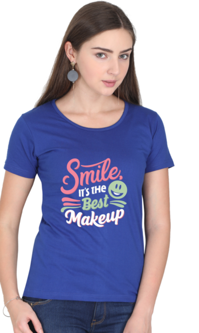 Smile is the Best Makeup Women Graphic T-shirt