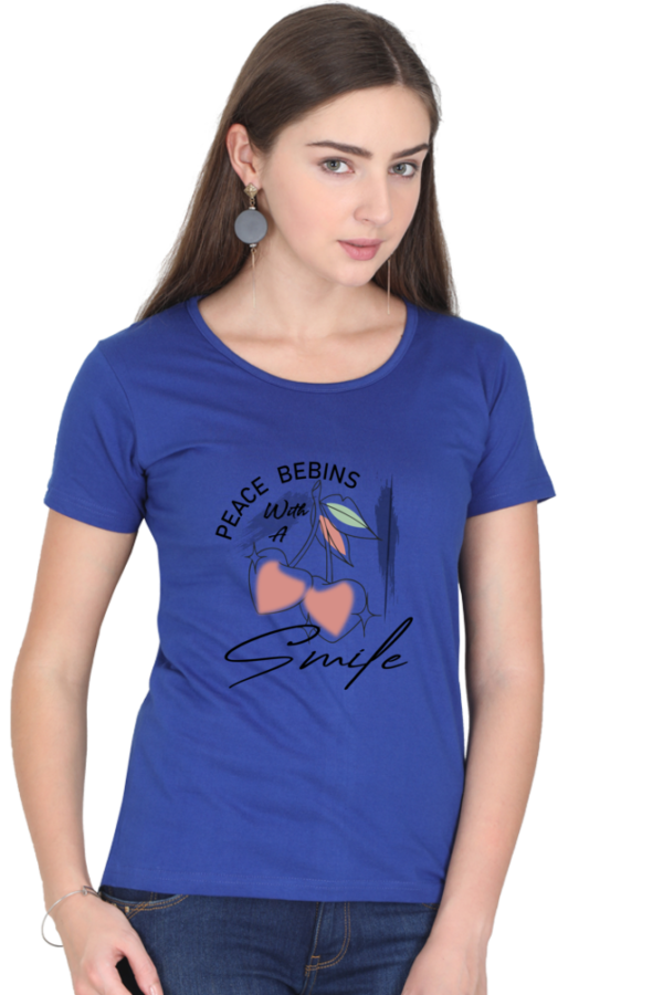 Peace Begins with a Smile Women's Graphic T-Shirt