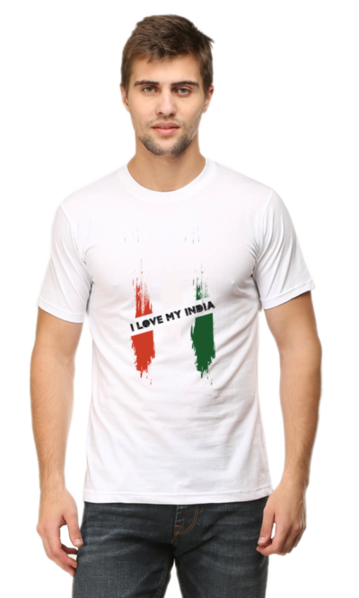 I Love My India Indian Independence Day Man Graphic T-shirt