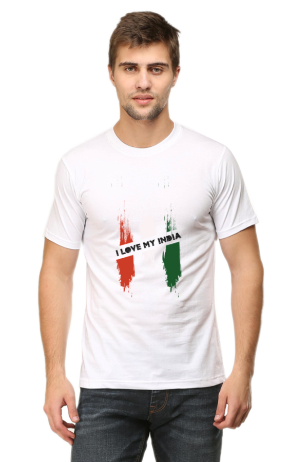 I Love My India Indian Independence Day Man Graphic T-shirt