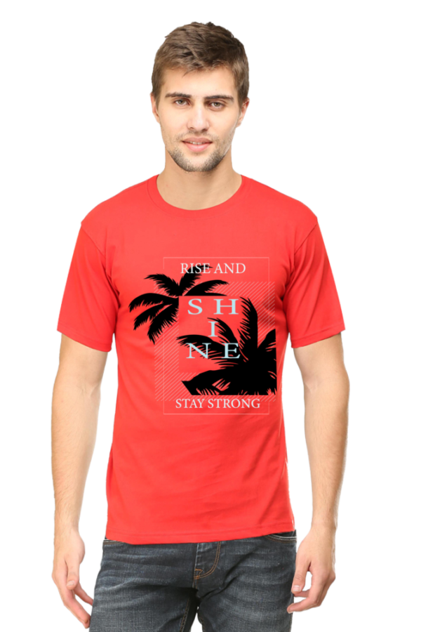 Rise and Shine Man Graphic T-shirt - Motivational Casual Tee | Men's Stylish Graphic Tee | Perfect for Everyday Wear