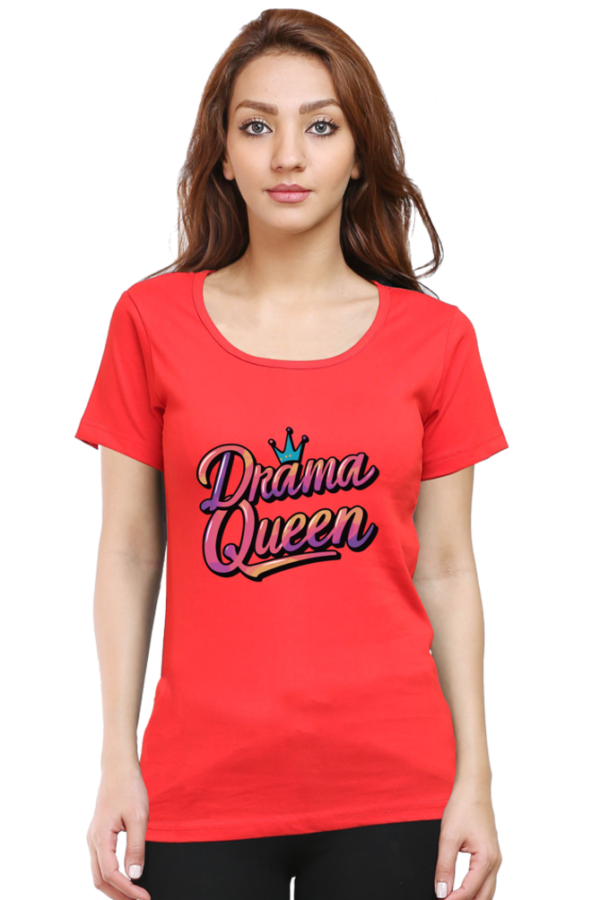 Drama Queen Women's Graphic T-Shirt - Trendy & Stylish Casual Wear