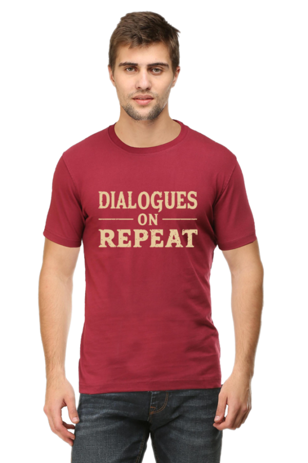 Dialogues on Repeat Man Graphic T-Shirt | Stylish Bollywood-Inspired Tee