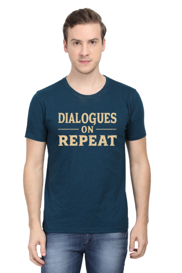 Dialogues on Repeat Man Graphic T-Shirt | Stylish Bollywood-Inspired Tee