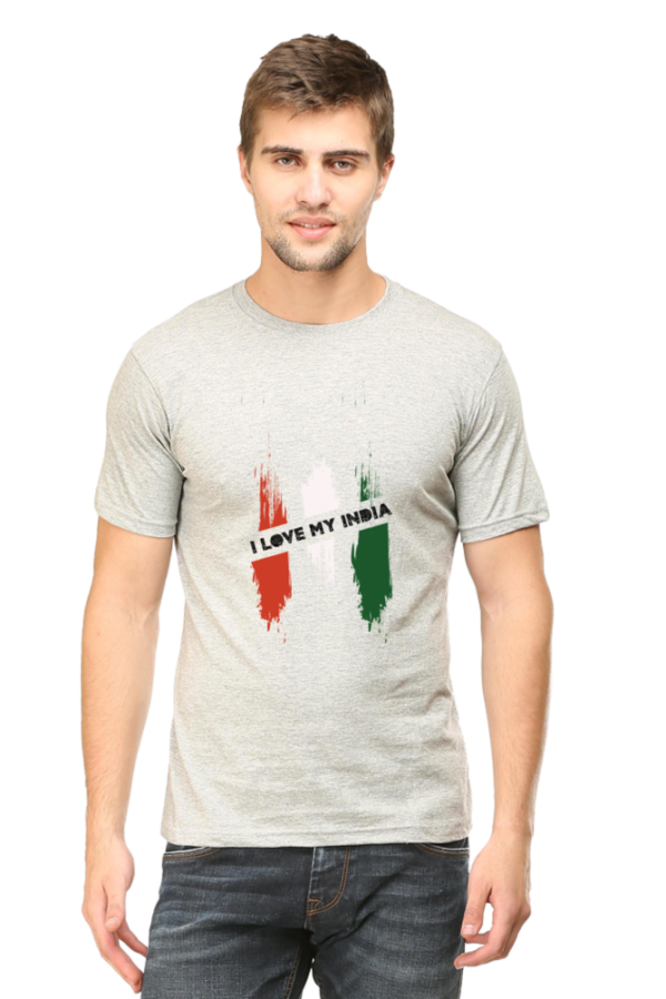 I Love My India Indian Independence Day Man Graphic T-shirt