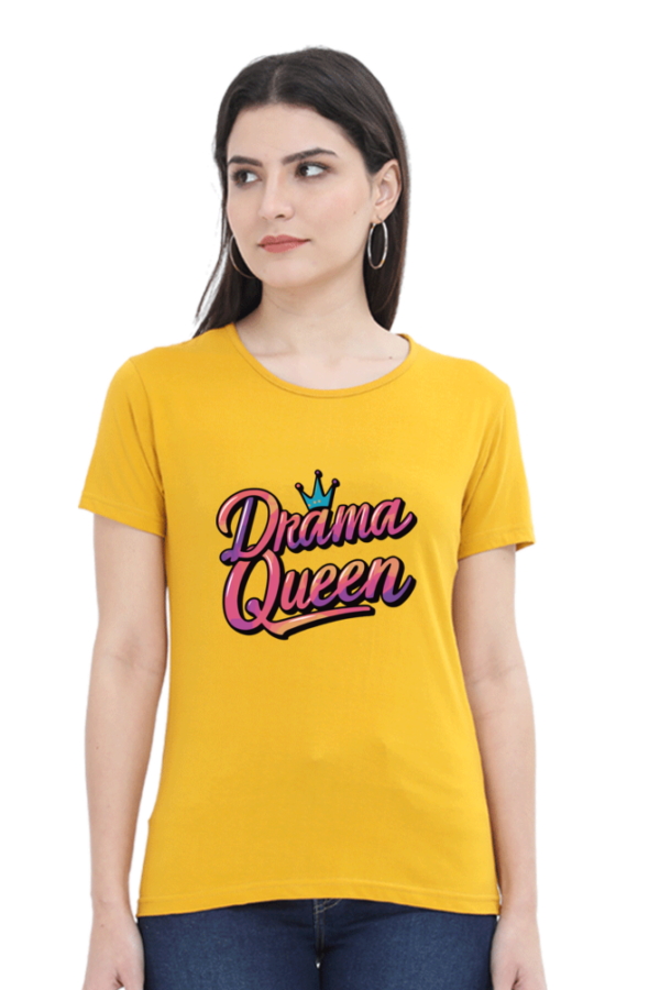 Drama Queen Women's Graphic T-Shirt - Trendy & Stylish Casual Wear