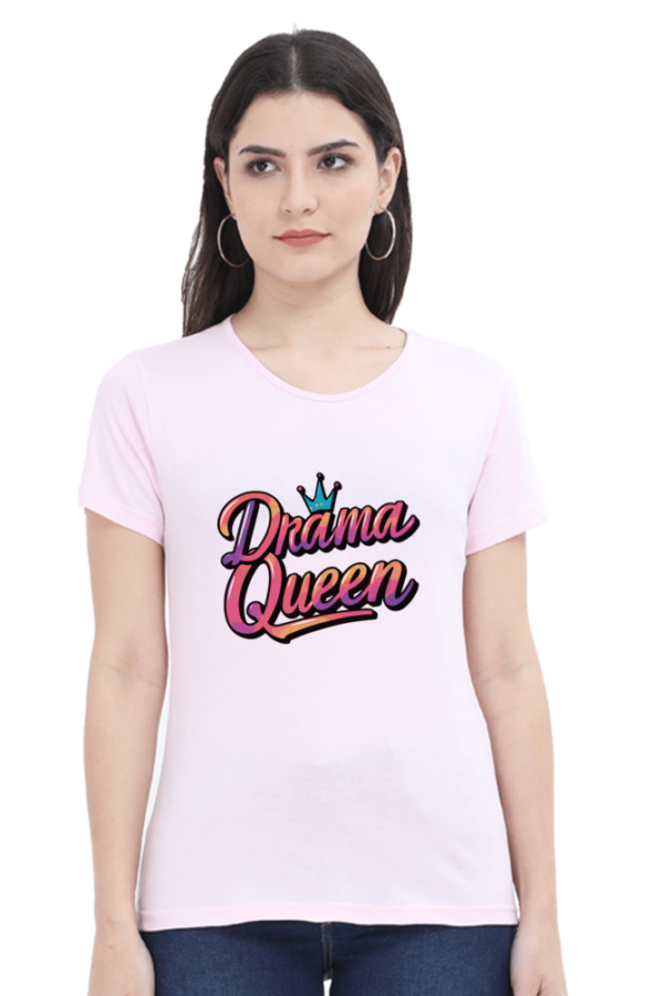 Drama Queen Women's Graphic T-Shirt - Trendy & Stylish Casual Wear