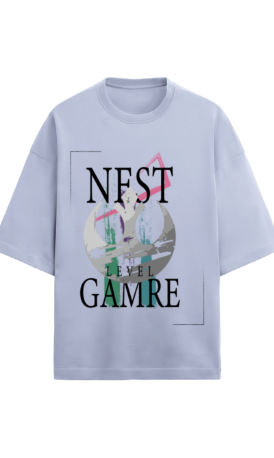 Next Level Gamer Man Oversize Graphic T-Shirt – Cool Gaming Tee for Men | Salukful