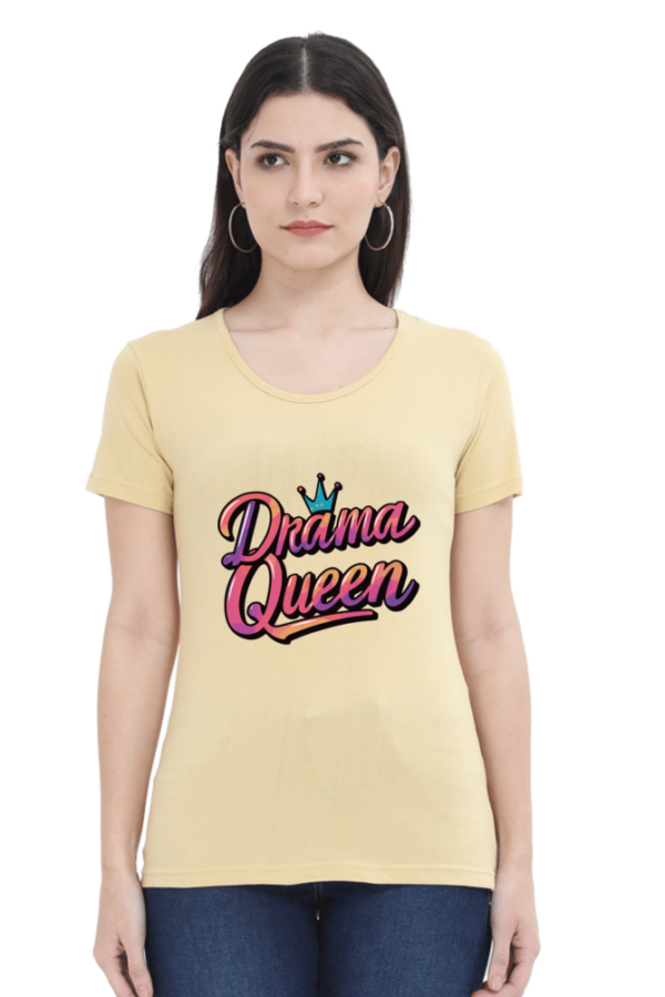 Drama Queen Women's Graphic T-Shirt - Trendy & Stylish Casual Wear