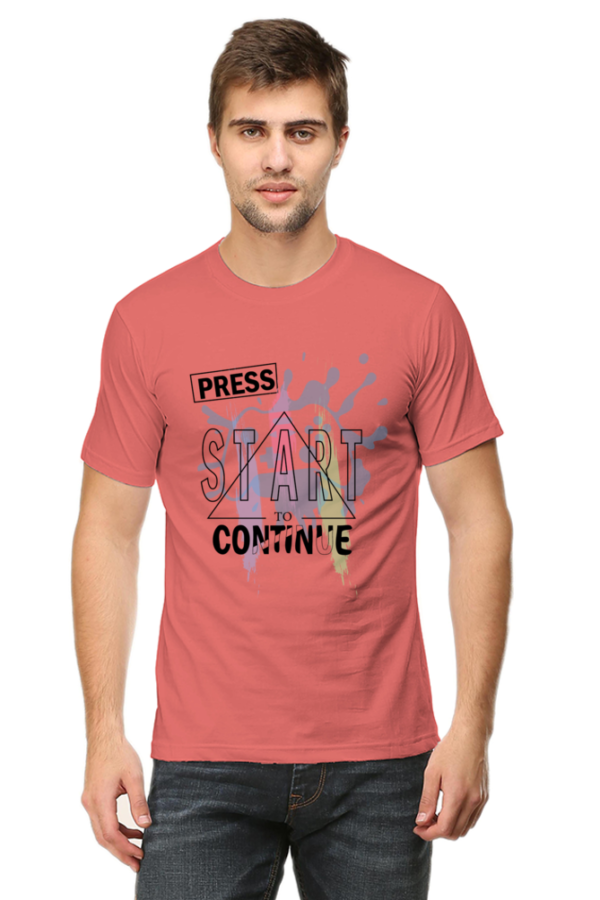 Press Start to Continue Man Graphic T-shirt