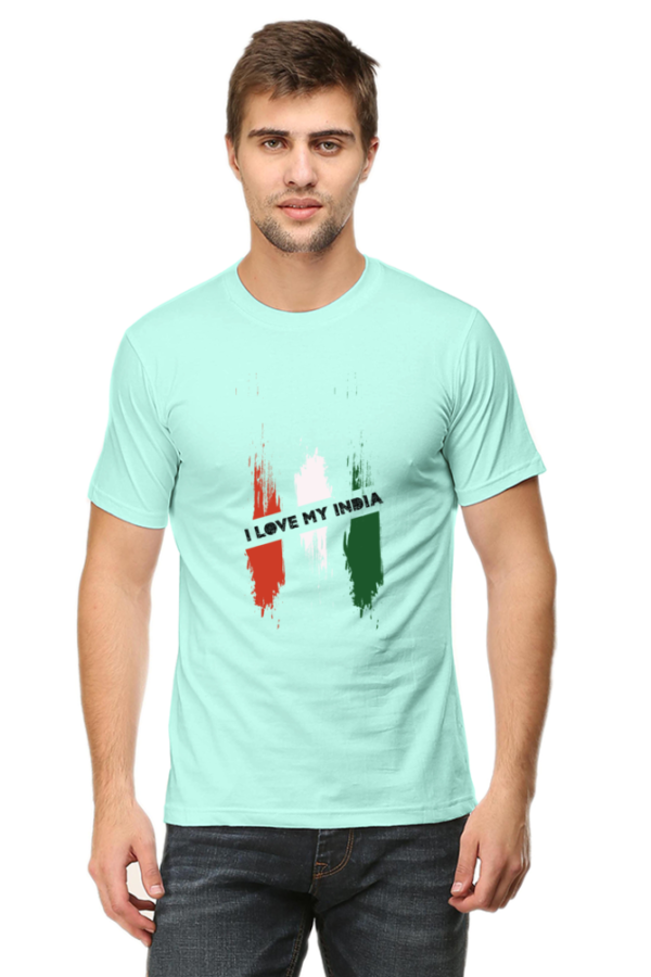 I Love My India Indian Independence Day Man Graphic T-shirt