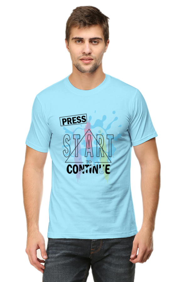 Press Start to Continue Man Graphic T-shirt