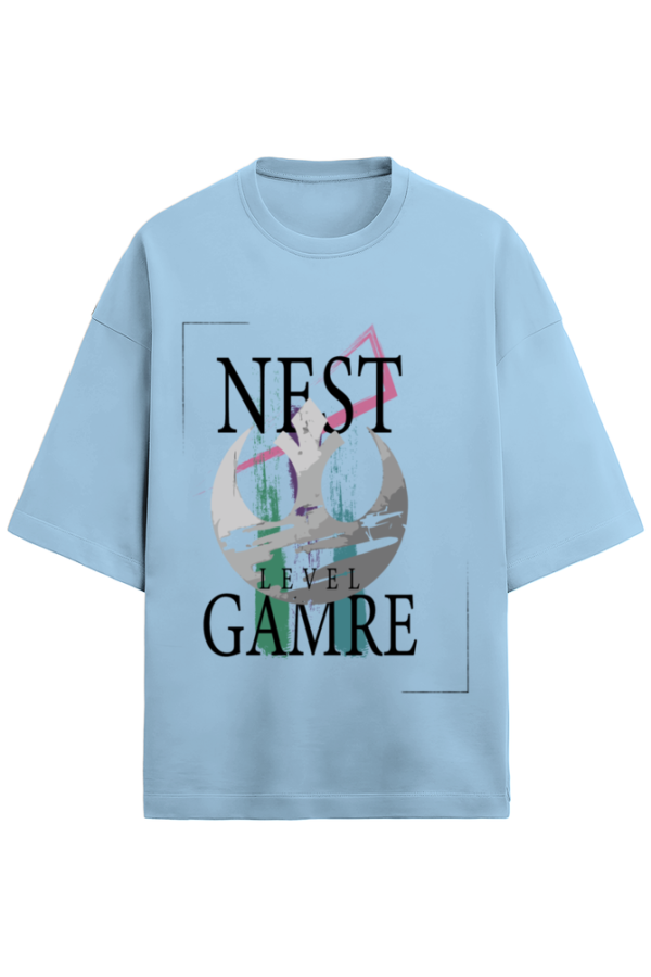 Next Level Gamer Man Oversize Graphic T-Shirt – Cool Gaming Tee for Men | Salukful