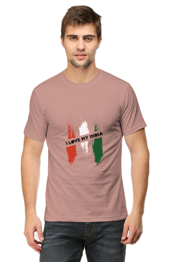 I Love My India Indian Independence Day Man Graphic T-shirt