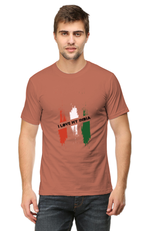 I Love My India Indian Independence Day Man Graphic T-shirt