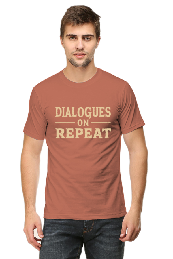 Dialogues on Repeat Man Graphic T-Shirt | Stylish Bollywood-Inspired Tee