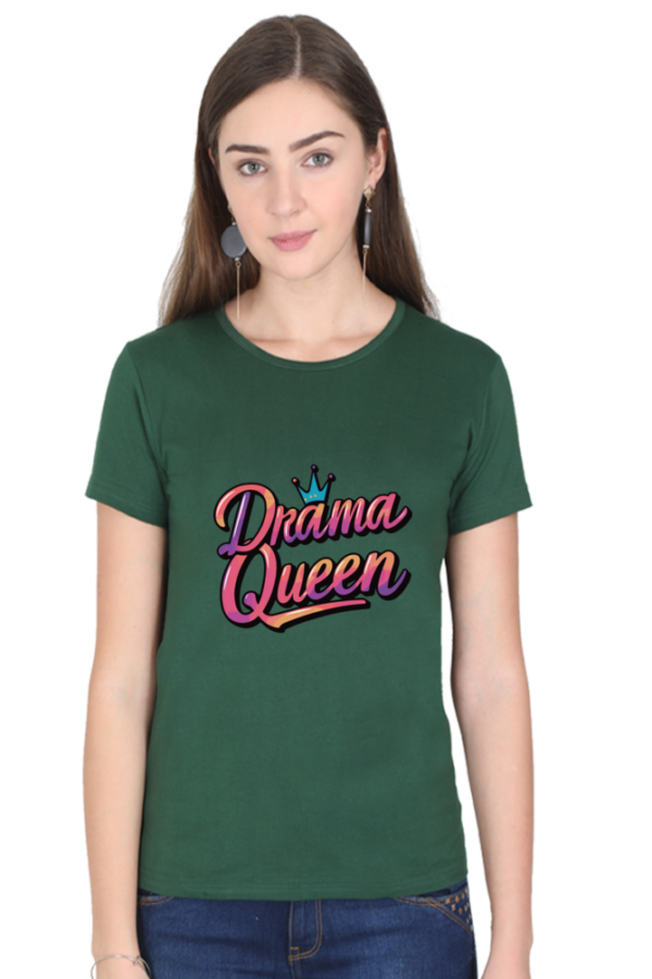 Drama Queen Women's Graphic T-Shirt - Trendy & Stylish Casual Wear