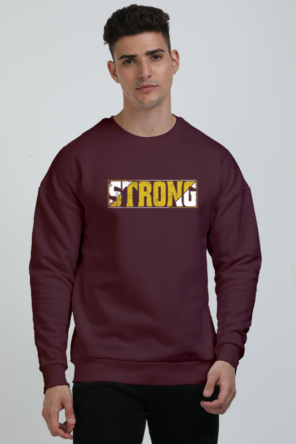 Strong Graphic Men's Sweatshirt - Stylish & Durable Sweatshirt for All-Day Comfort