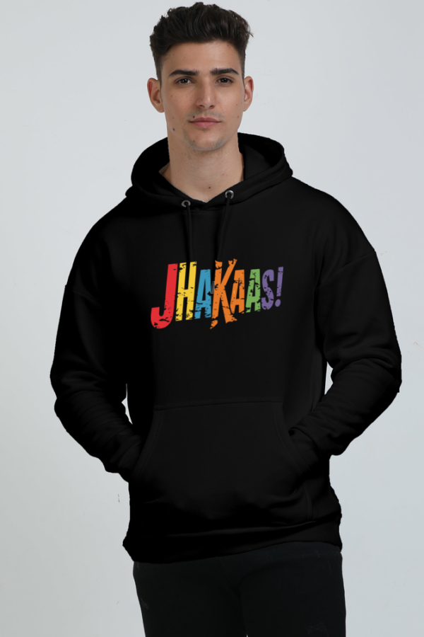 Jhakaas! Graphic Men's Hoodie – Stylish & Trendy Hooded Sweatshirt for Casual Wear