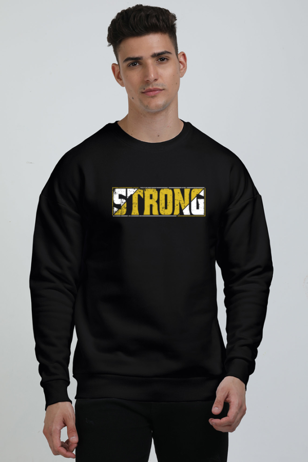 Strong Graphic Men's Sweatshirt - Stylish & Durable Sweatshirt for All-Day Comfort