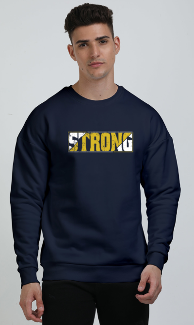 Strong Graphic Men's Sweatshirt - Stylish & Durable Sweatshirt for All-Day Comfort