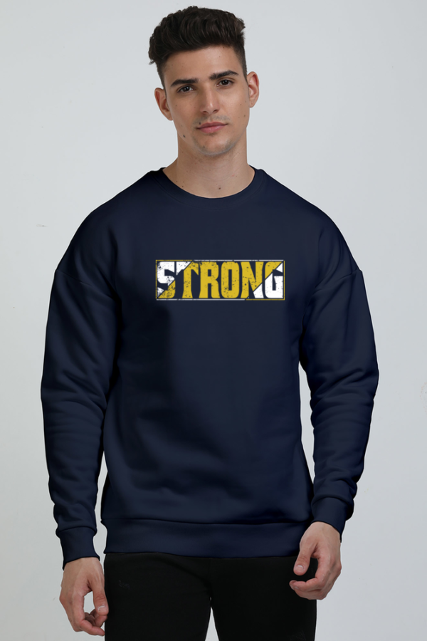 Strong Graphic Men's Sweatshirt - Stylish & Durable Sweatshirt for All-Day Comfort