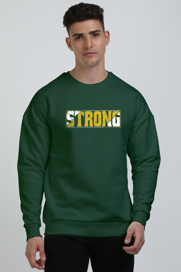 Strong Graphic Men's Sweatshirt - Stylish & Durable Sweatshirt for All-Day Comfort