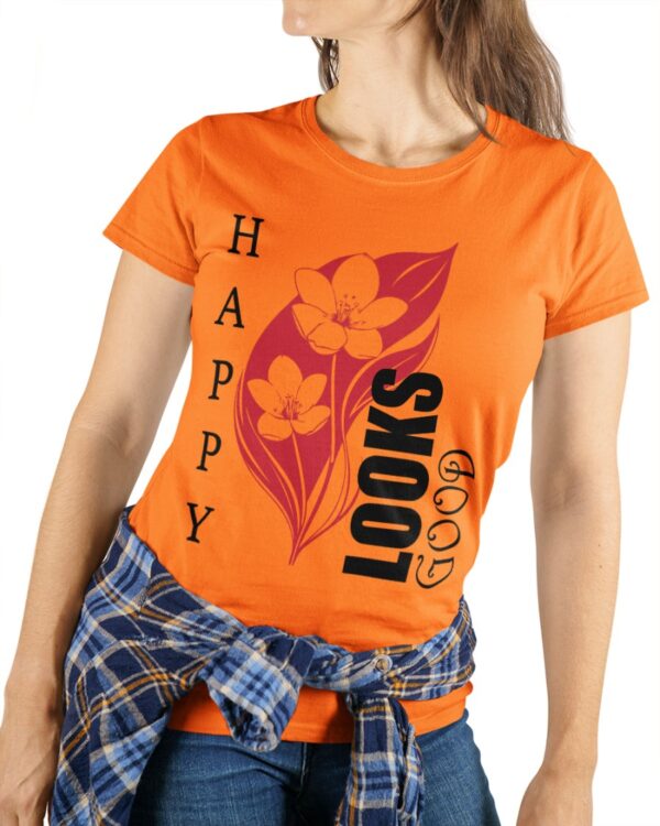Happy Looks Good Women Graphic Printed T-shirt