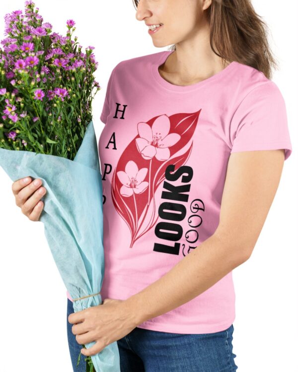 Happy Looks Good Women Graphic Printed T-shirt