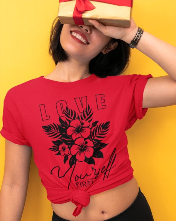 Love Yourself First Women Graphic Printed T-shirt