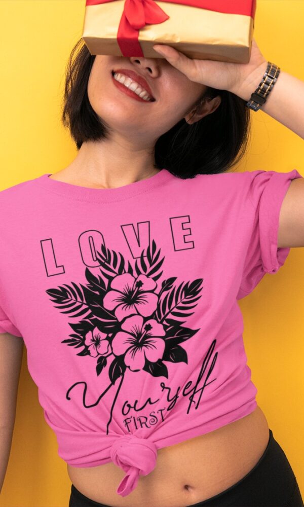 Love Yourself First Women Graphic Printed T-shirt