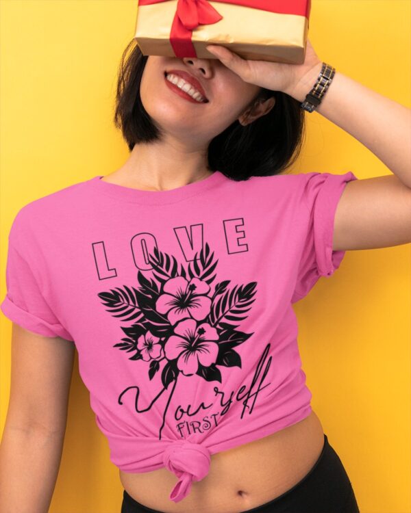 Love Yourself First Women Graphic Printed T-shirt
