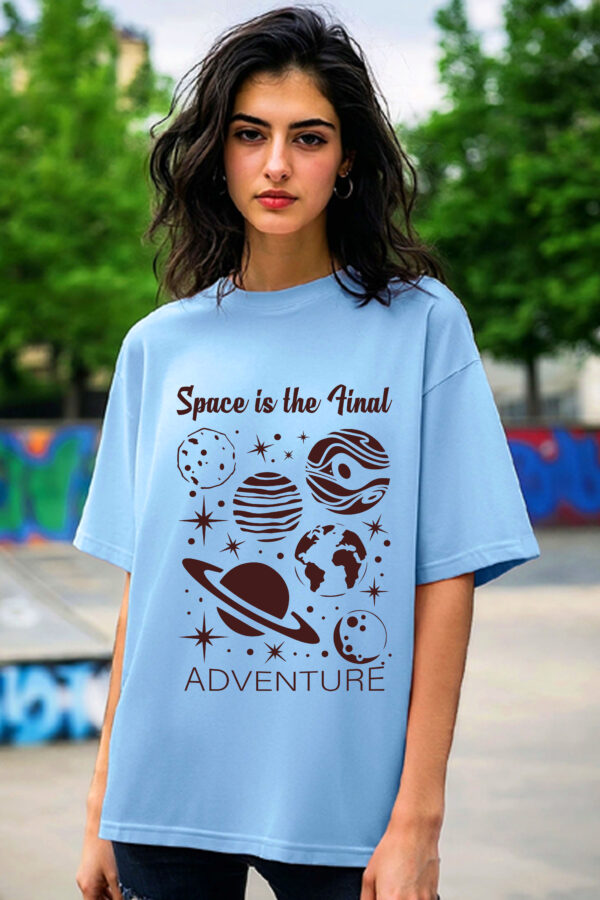 Space Is the Final Adventure Women’s Graphic Oversized T-Shirt