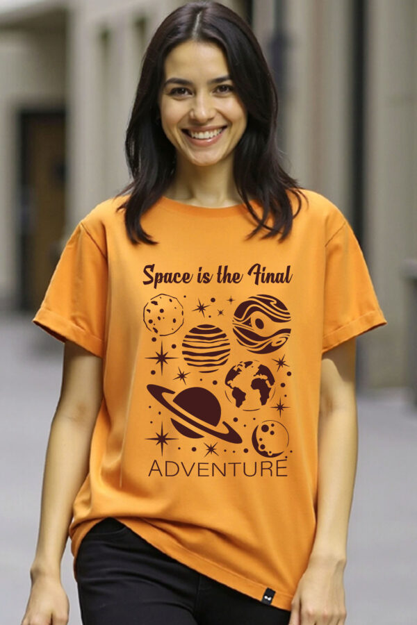 Space Is the Final Adventure Women’s Graphic Oversized T-Shirt