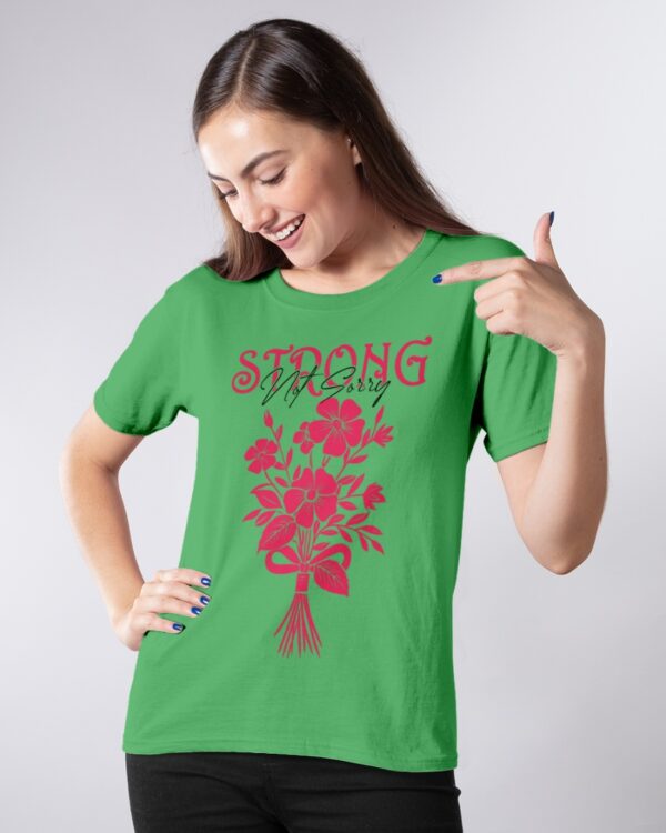 Strong Not Sorry Women Graphic Printed T-shirt