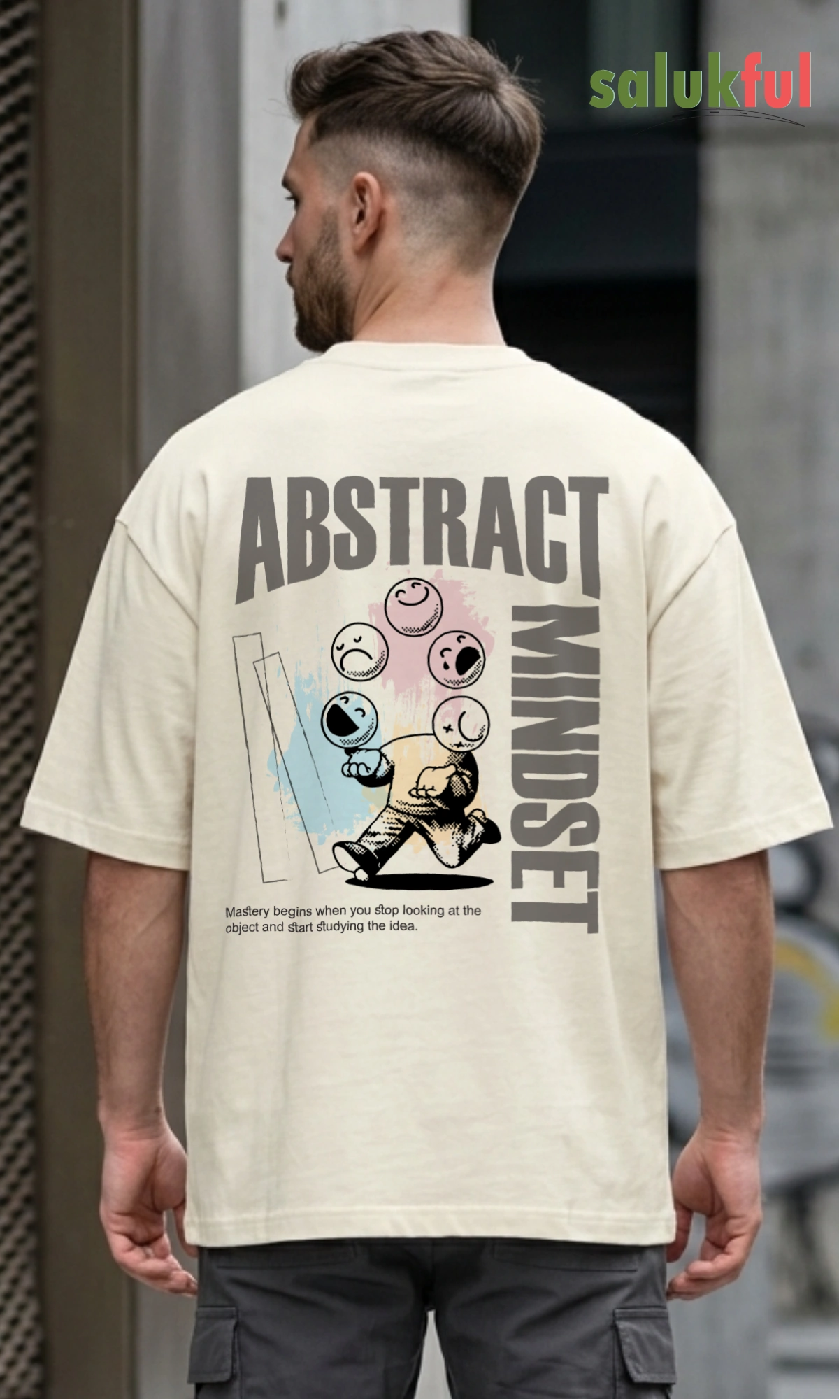 Abstract Mindset off white back